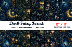 Dark Fairy Forest with Magic JPG Product Image 1