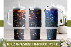 Blue Glitter Tumbler Design, Blue 40 Oz Tumbler Template Product Image 1