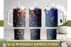 Blue Glitter Tumbler Design, Blue 40 Oz Tumbler Template Product Image 1