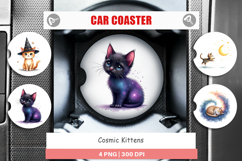 Cosmic Kittens Car Coaster Product Image 1