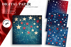 4th of July Patriotic USA American Flag Background Wallpaper Product Image 1
