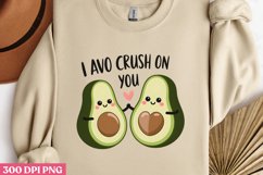 Avo Crush on You PNG, Avocado in Tra Product Image 2