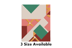 Colorful Geometric Abstract Embroidery Design Product Image 1
