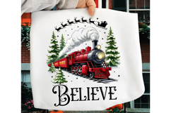 Believe North Pole Train Png, Christmas Png, Believe Png Product Image 2