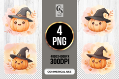 Cute Pumpkin Hat Clipart Sublimation PNG Product Image 1