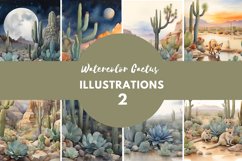 Cactus Desert Landscape Product Image 1