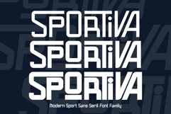 Sportiva - Modern Sport Sans Serif Font Family Product Image 1