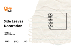 Side Leaves Decoration Product Image 1