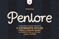 Penlore Organic Display Font Family Product Image 1