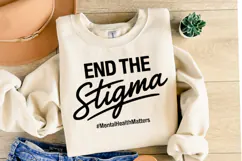 End the Stigma Svg Design | Svg Cut Files | Shirt Svg Product Image 2