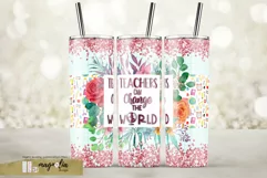 teacher tumbler sublimation design png Product Image 1