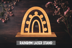 8 Rainbow Laser Cut File for Home Decor, Laser cut stand Product Image 2