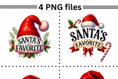 Santa's Favorite PNG, Funny Christmas Designs Product Image 2