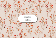 Autumn Branches Seamless Pattern | Fall Digital Paper Product Image 1