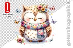 Cute Owl Clipart - PNG File Product Image 1