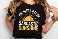 I'm just a ray of Sarcastic Sunshine SVG | Quotes| SVG Product Image 2