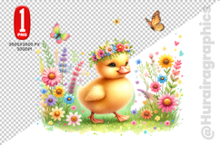 Cute Duck Clipart - PNG File Product Image 2