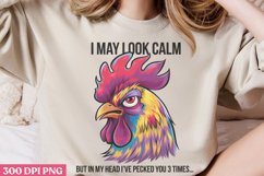 I may Look Calm png,Funny animal Jokes Sublimation PNG Product Image 1