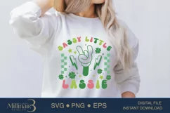 Sassy Little Lassie St Patricks Day Shirts Kids Toddler Girl Product Image 1