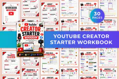 YouTube Creator Starter Workbook Kdp interiors Product Image 1