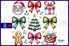 Cute Christmas Clipart PNG Design Product Image 1
