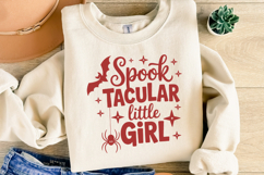 Spook Tacular little girl Svg | Halloween Svg | Shirt Svg Product Image 2