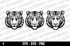 tiger head illustration isolated on white background. Product Image 1