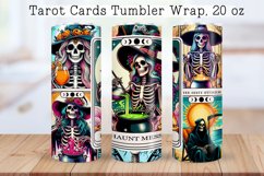 Skeleton tarot cards Tumbler wraps BUNDLE PNG, 20 oz. Product Image 3