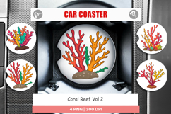 Car Coaster Coral Reef Product Image 1
