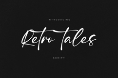 Retro Tales - Expressive Signature Script Product Image 1
