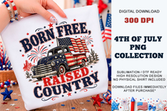 Born Free Raised Country PNG | Sublimation DTF Product Image 2