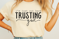 Out Here Trusting God SVG Product Image 2
