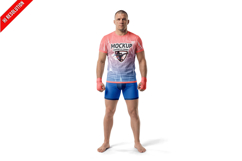 Male Mma Fighter Wearing Tight Fit T Product Image 1