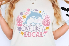 Live Like A Local Svg, Summer Beach Svg, Coastal Summer Svg. Product Image 2