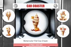 Fall Ice Cream Car Coaster Product Image 1