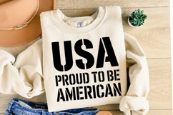 USA Proud to be American Svg | Svg Cut Files | Shirt Svg Product Image 2
