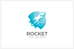 Rocket Logo Design Vector Illustration Product Image 1