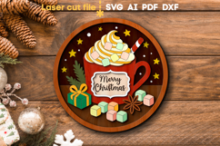 Christmas Cocoa SVG laser cut files for Glowforge Product Image 1