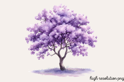 Pastel Spring Trees Clipart PNG Product Image 1