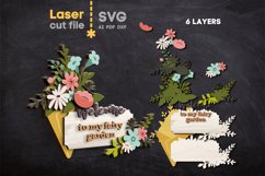 Spring Welcome SVG laser cut files for Glowforge Product Image 1