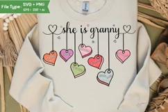 She Is Mom SVG | Mother Day PNG | Happy Mother's Day SVG Product Image 1