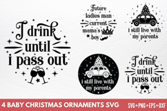 Baby Christmas Ornaments SVG Product Image 1