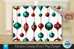 Minimalist Ornaments Bamboo Cutting Board PNG Design Product Image 1