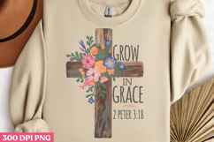 Grow in grace PNG, Christian Bible Verses Sublimati Product Image 2