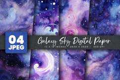 Galaxy Sky Digital Paper Product Image 1