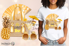 It's Summer Time Golden Beach Design | Tropical Vacation Art Product Image 6
