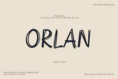 Orlan Raw Brush Drawn Sans Font Product Image 1