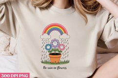No Rain No Flowers PNG, Mental Health S Product Image 1