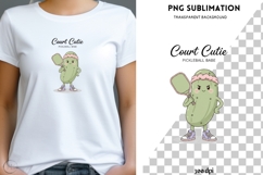Court Cutie Pickleball PNG Sublimation | Funny Pickleball Product Image 1