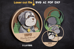 Havanese Bichon Dog SVG laser cut file for Glowforge Product Image 1